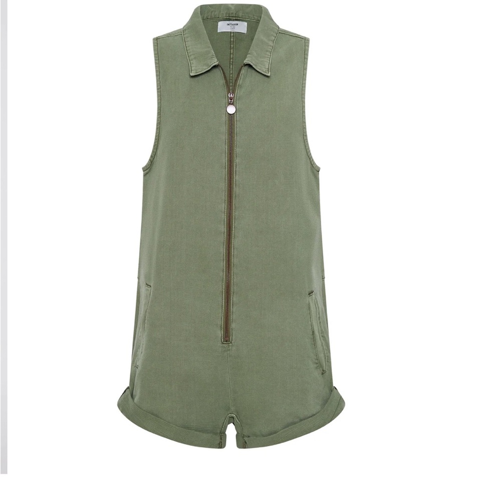 NWT One Teaspoon SUPER KHAKI MINI BRAXTON OVERALLS